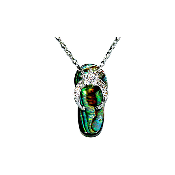 Abalone Flip Flop Necklace