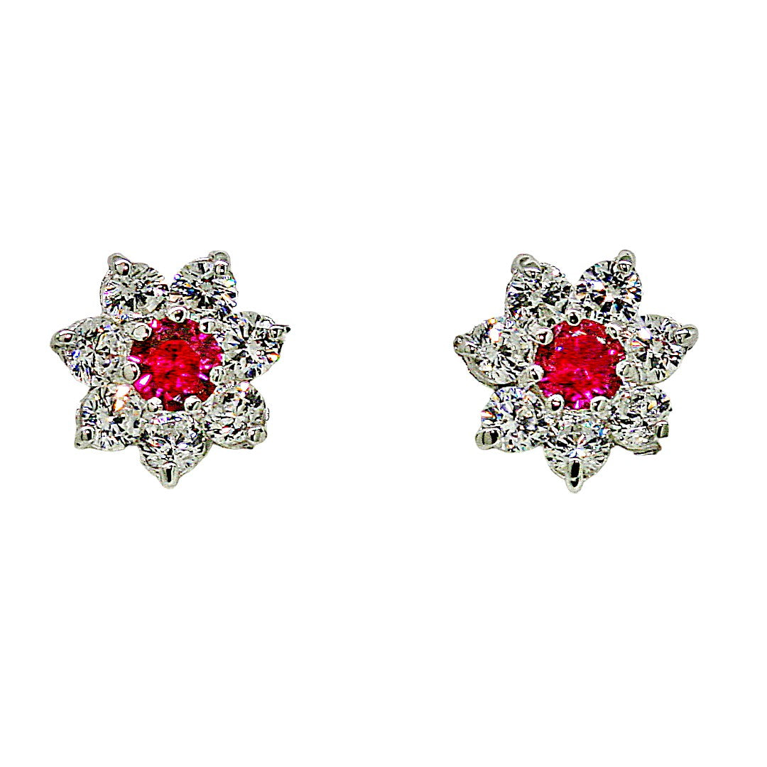 La Fleur Rouge Earrings