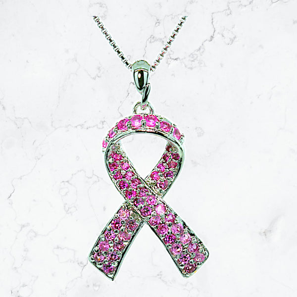 Pink Ribbon Hope Necklace