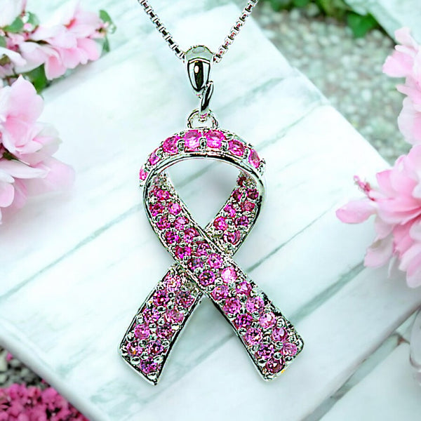 Pink Ribbon Hope Necklace