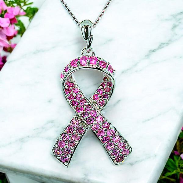 Pink Ribbon Hope Necklace